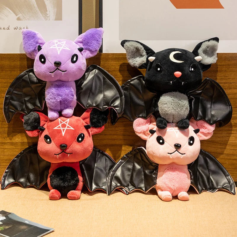 Peluche Chauve-Souris Gothique à Pentagramme et Lune