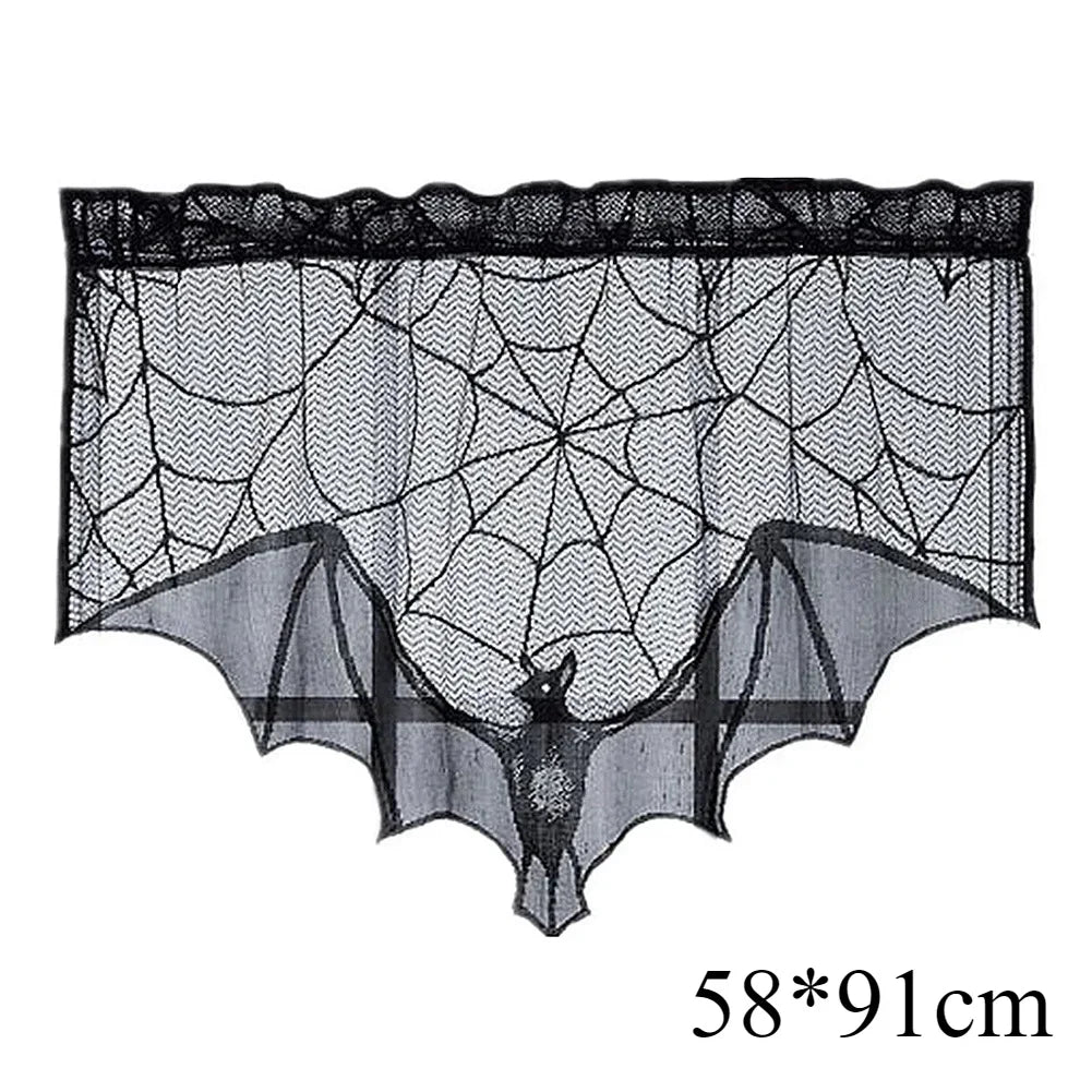 Kit de Décoration Halloween Toiles d'Araignée et Chauves-Souris