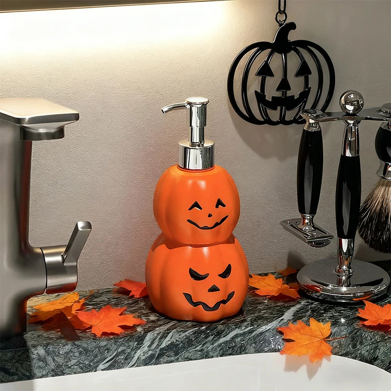 Flacon Pompe Citrouille Double Halloween
