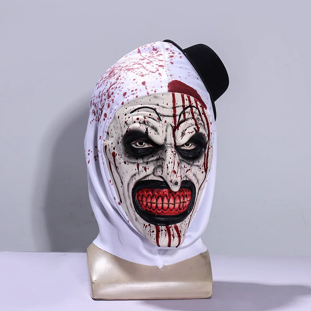 Masque de Clown Horreur Sanglant à Chapeau Haut