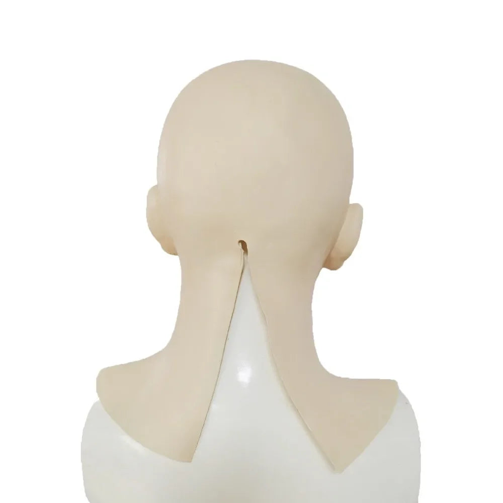 Masque Intégral en Silicone Réaliste Visage Maquillé