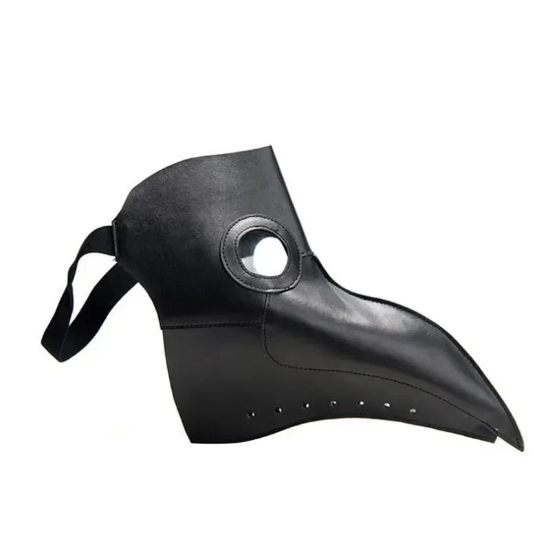 Masque de Peste Steampunk en Simili Cuir Noir