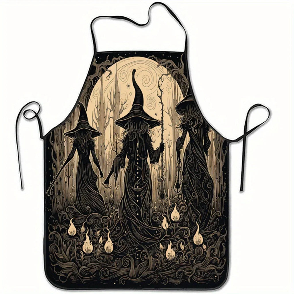 Tablier de Cuisine Gothique aux Trois Sorcières