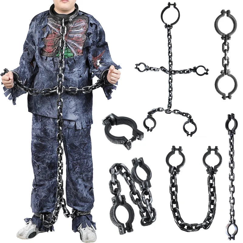 Fausse Chaîne de Prisonnier Vieillie pour Costume
