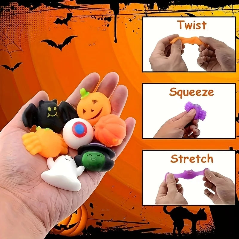 Lot de Mochi Squishy Personnages d'Halloween