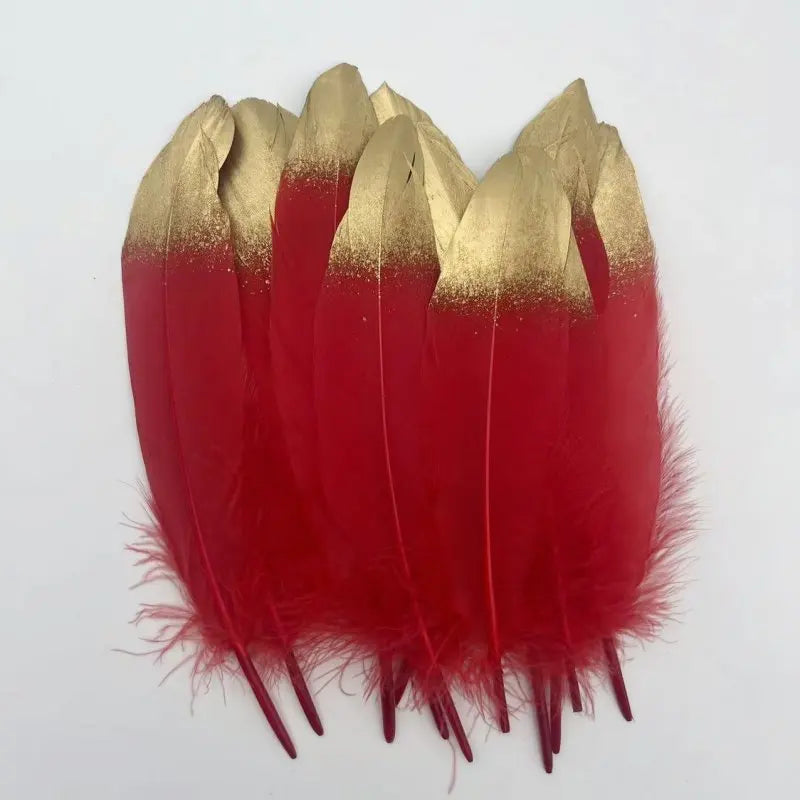 Plumes Décoratives Noires à Motif Crânes Blancs