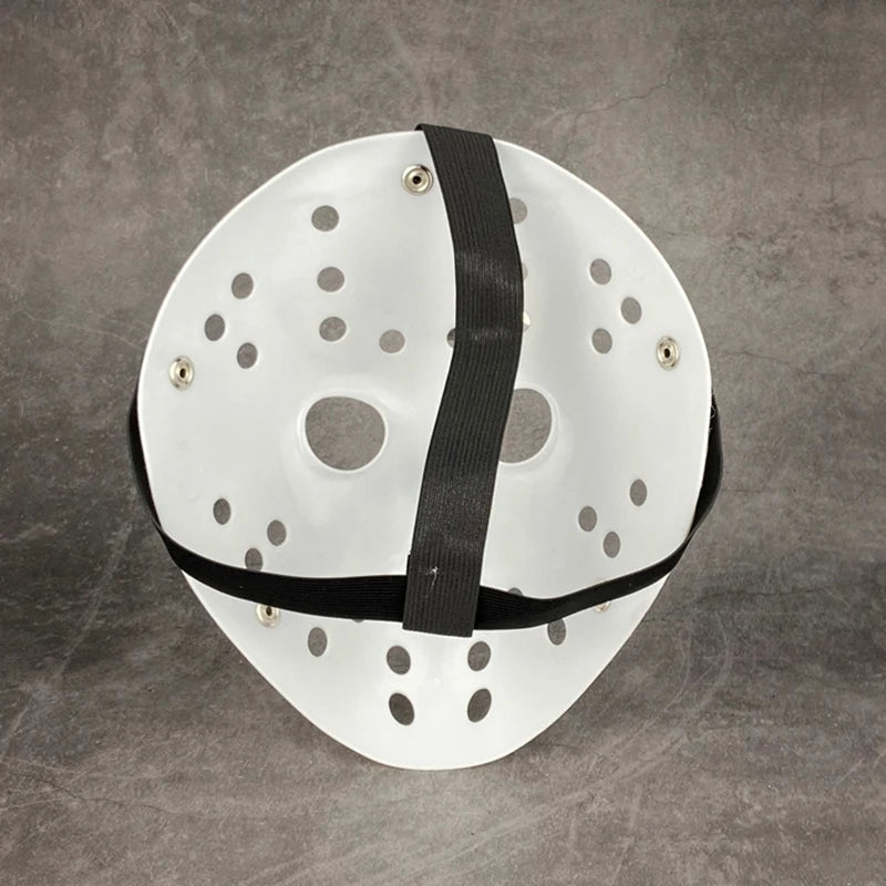 Masque d'Horreur Blanc Perforé Style Hockey