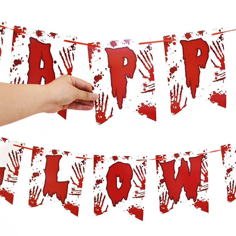 Kit de Décorations d'Halloween Sanglant avec Membres