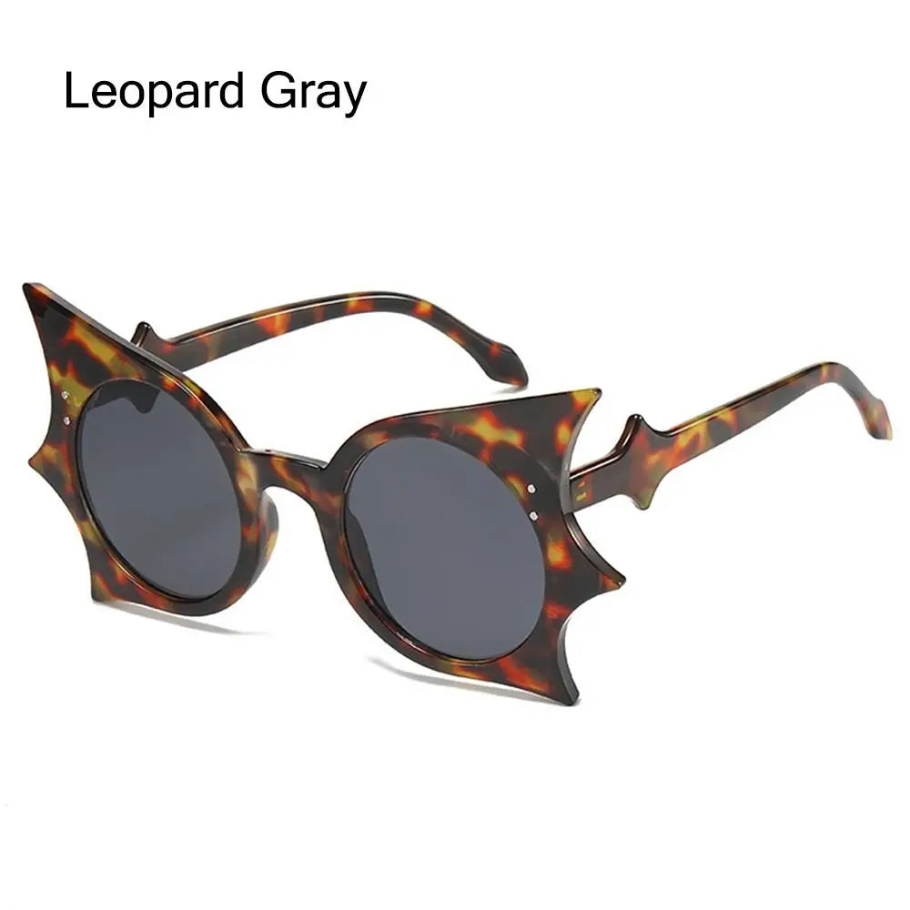 Lunettes de Soleil à Ailes de Chauve-Souris Noires Gothiques