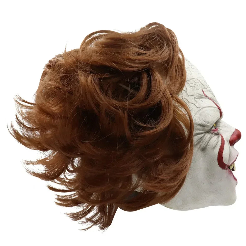 Masque d'Horreur Pennywise avec Cheveux Roux