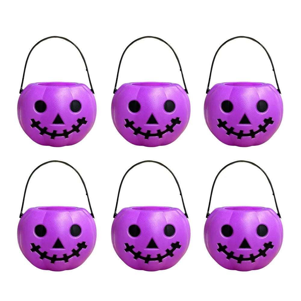 Seaux à Bonbons Halloween en Plastique Assortis