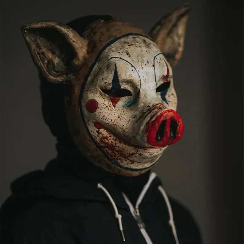 Masque Cochon Horreur à Maquillage Clown Sanglant