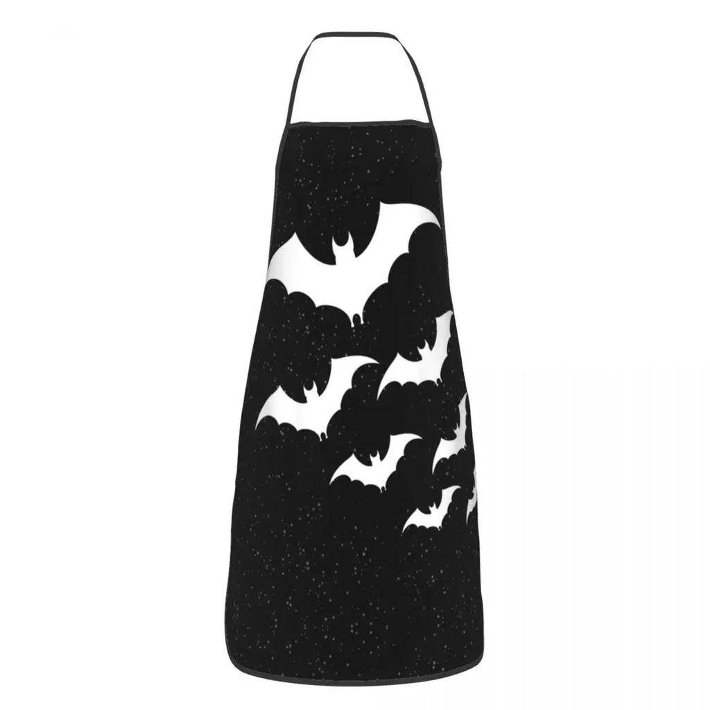 Tablier Noir à Motifs Mystiques et Texte WITCH