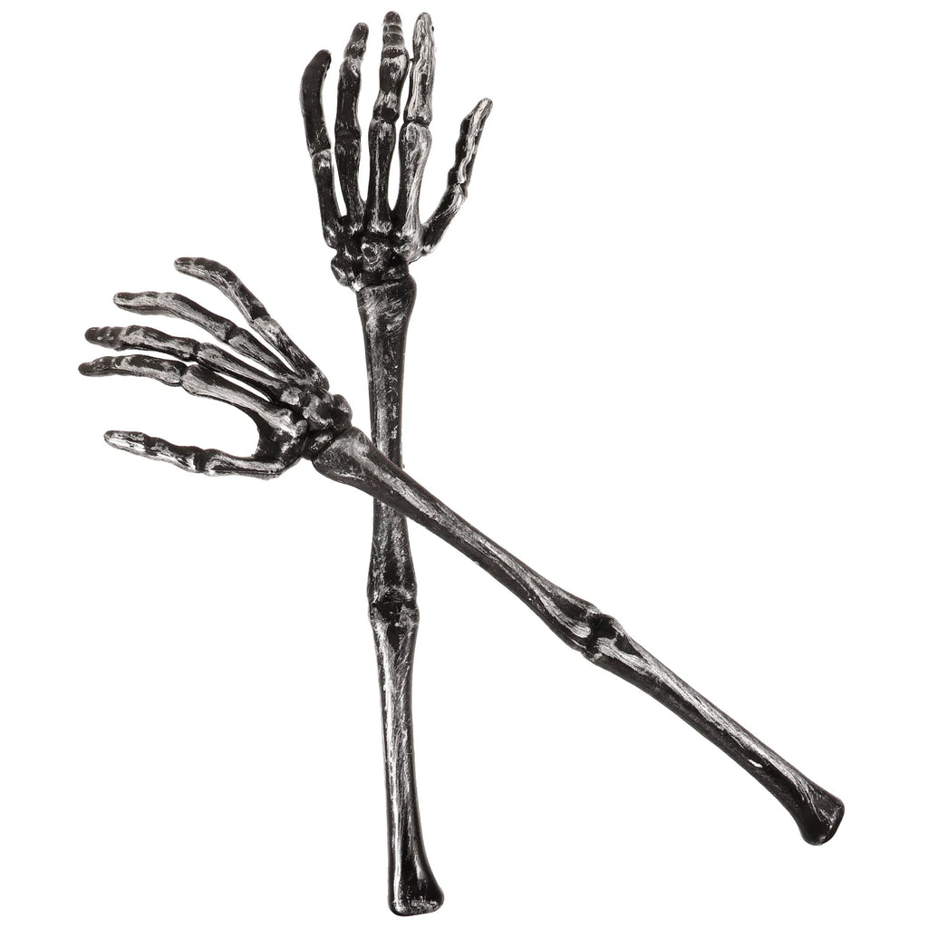 Paire de Bras de Squelette d'Halloween Gris Vieilli
