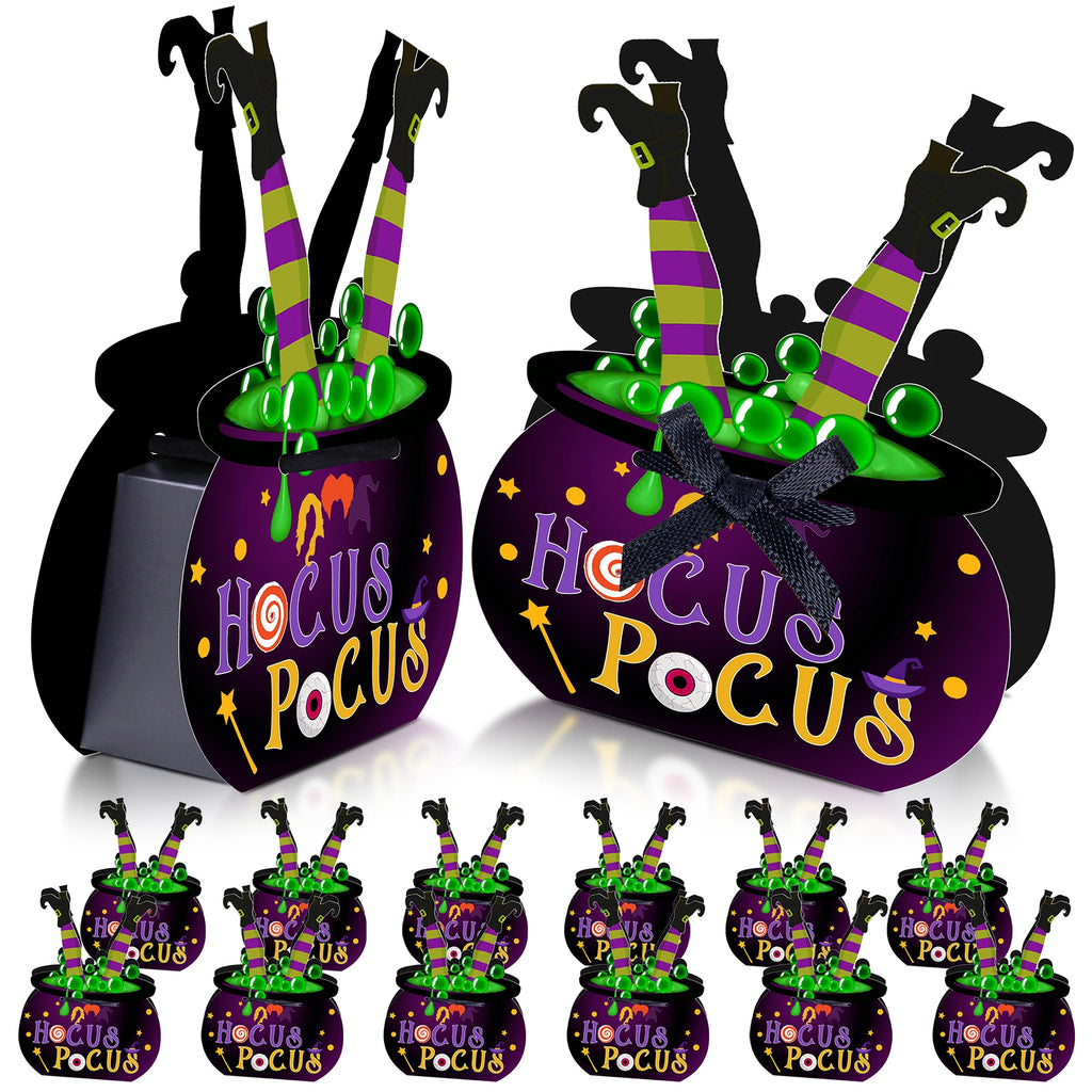 Boîte Cadeau Chaudron Hocus Pocus Jambes de Sorcière