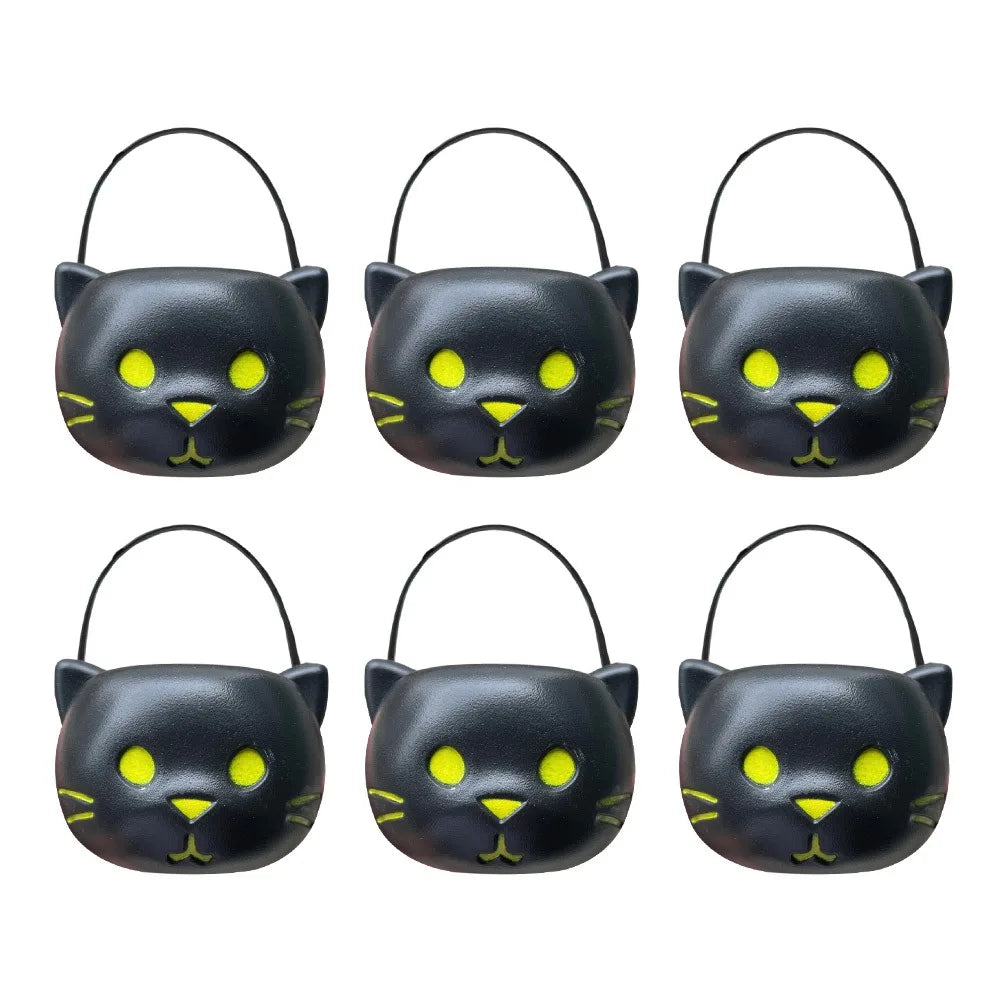 Seaux à Bonbons Halloween en Plastique Assortis