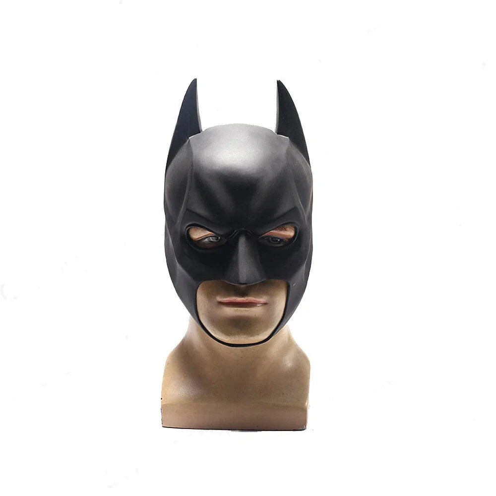 Masque Batman Réaliste en PVC Noir pour Adulte