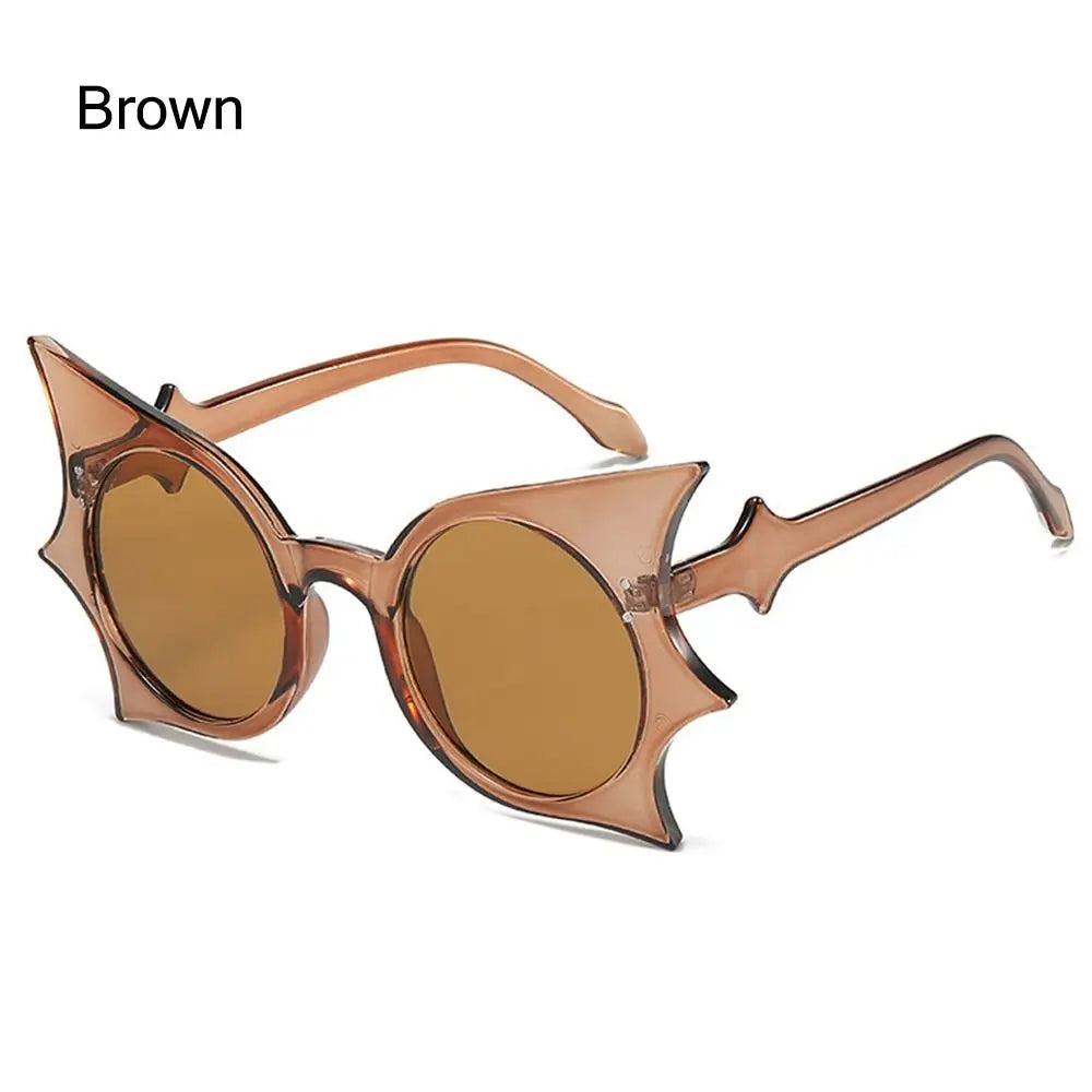 Lunettes de Soleil à Ailes de Chauve-Souris Noires Gothiques