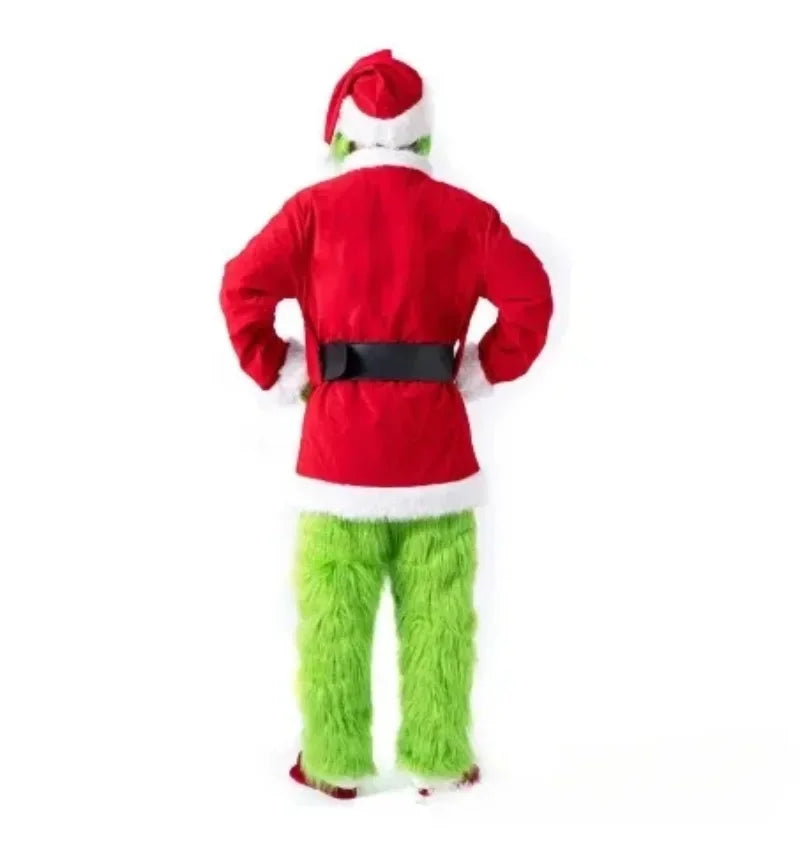 Déguisement Grinch Vert de Noël avec Masque et Habit