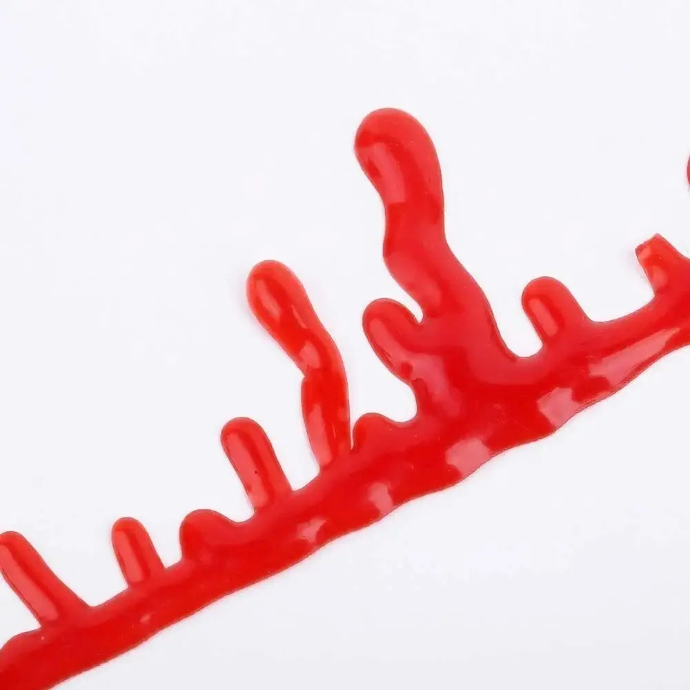 Collier Ras de Cou Rouge Effet Goutte de Sang