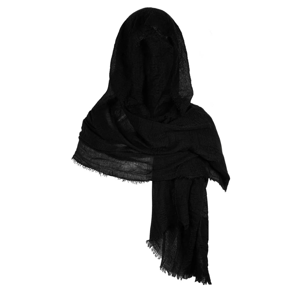 Ensemble de Costume Fantaisie Noir avec Harnais et Capuche