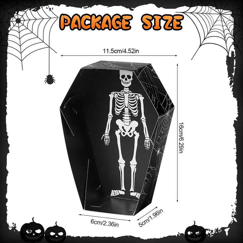 Boîtes à Snacks Cercueil d'Halloween Toile d'Araignée