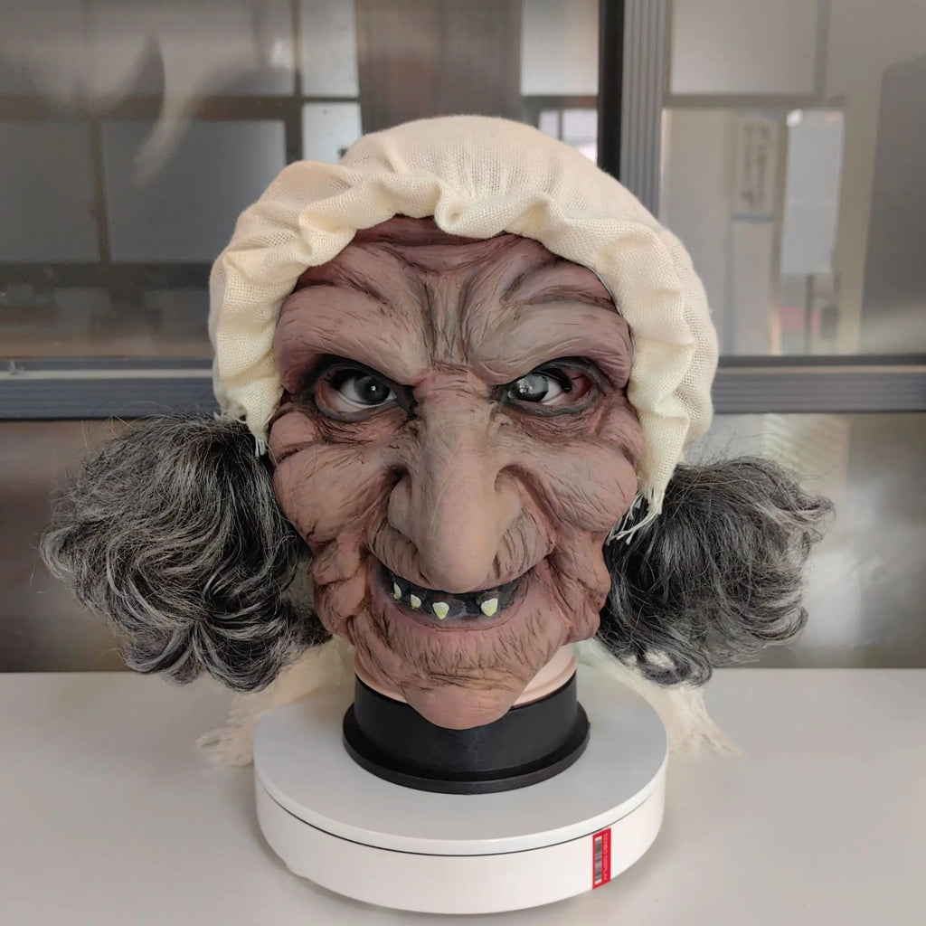 Masque de Vieille Sorcière Souriante à Chaperon