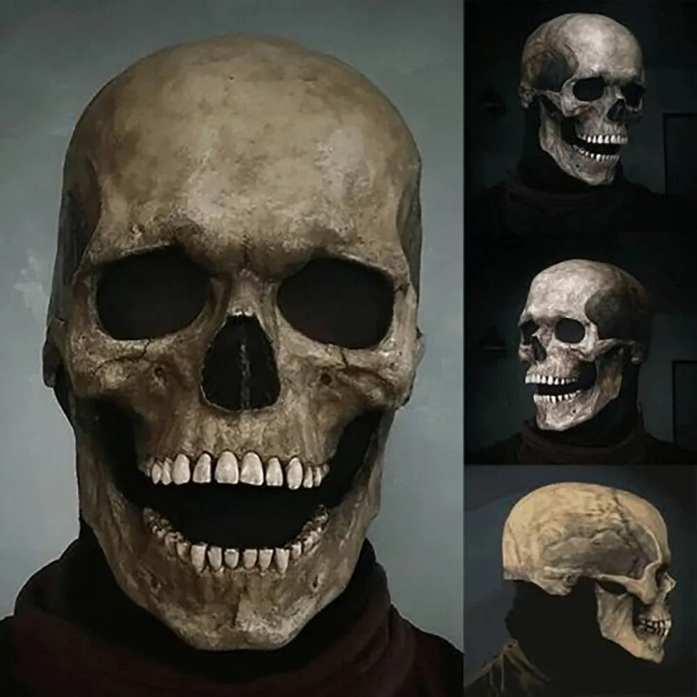 Masque Crâne Réaliste à Bouche Ouverte