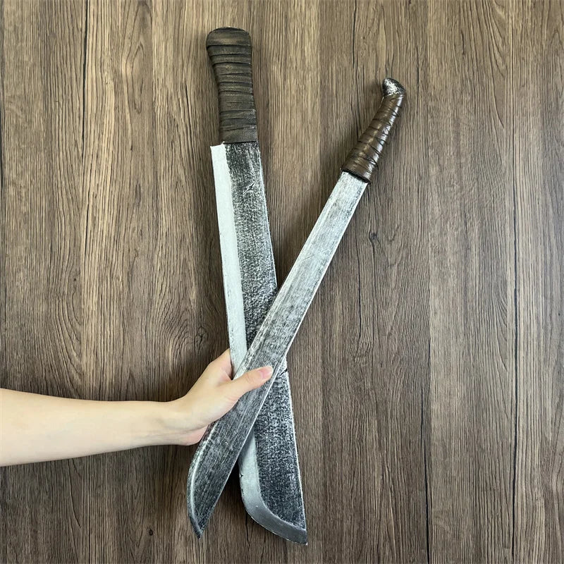Machettes de Cosplay Effet Vieilli, Poignées Bandées