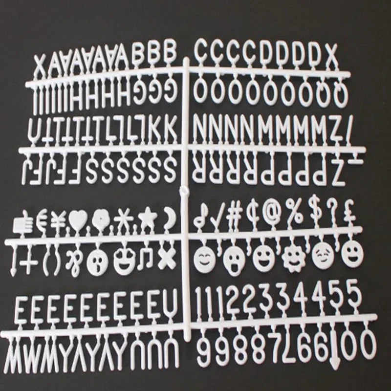 Tableau à Lettres Cercueil Noir en Feutre