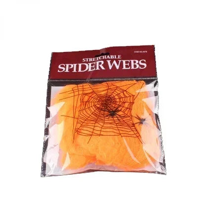 Toile d'Araignée Halloween Multi-Couleur avec Araignées