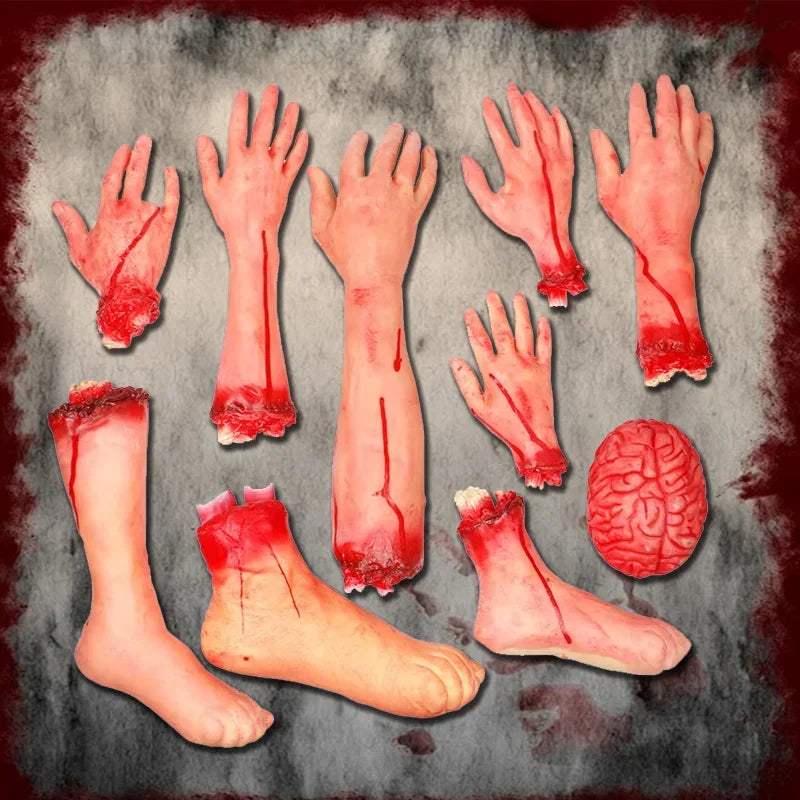 Membres et Cerveau Sanglants pour Halloween Horreur