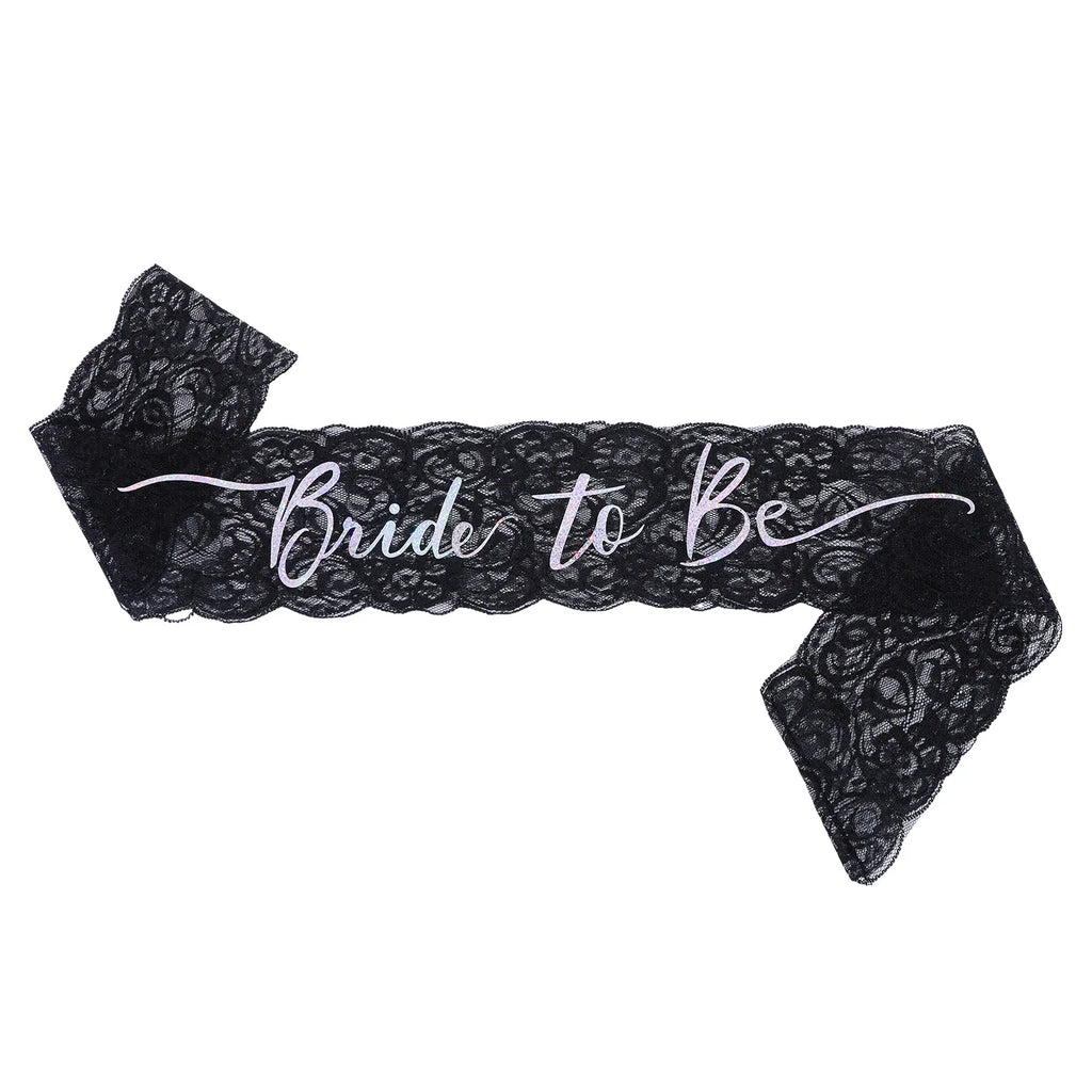 Kit de Mariée Gothique Noir Voile Tiare et Écharpes