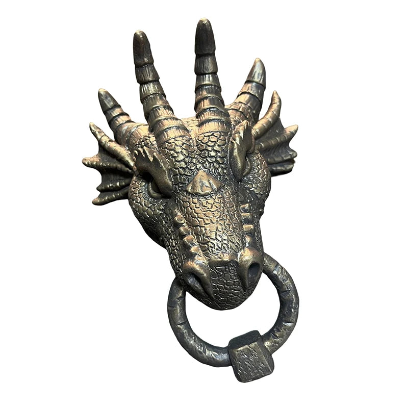 Heurtoir de Porte Dragon en Résine Gris Anthracite