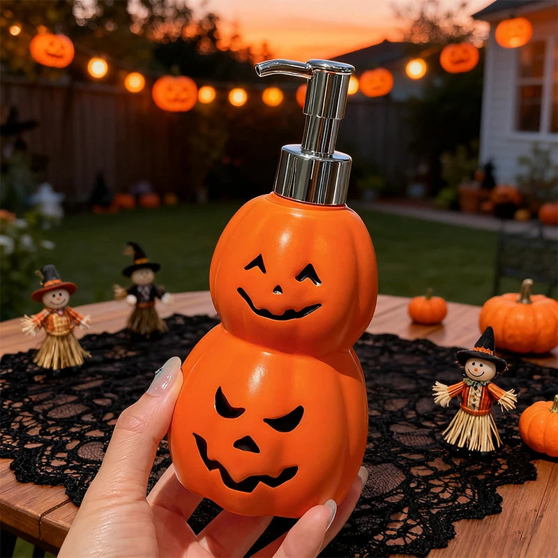 Flacon Pompe Citrouille Double Halloween