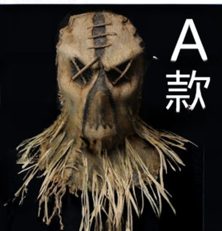 Masque d'Épouvantail Horreur en Toile Brute