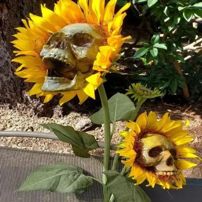 Tournesol Gothique à Crâne Vieilli