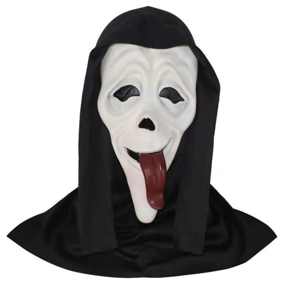 Masque de Fantôme Rigolo avec Langue Pendante