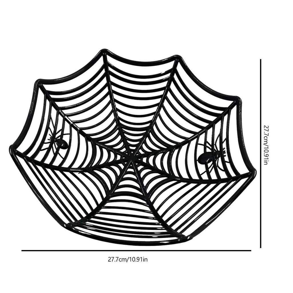 Corbeille à Bonbons Flexible Toile d'Araignée Halloween