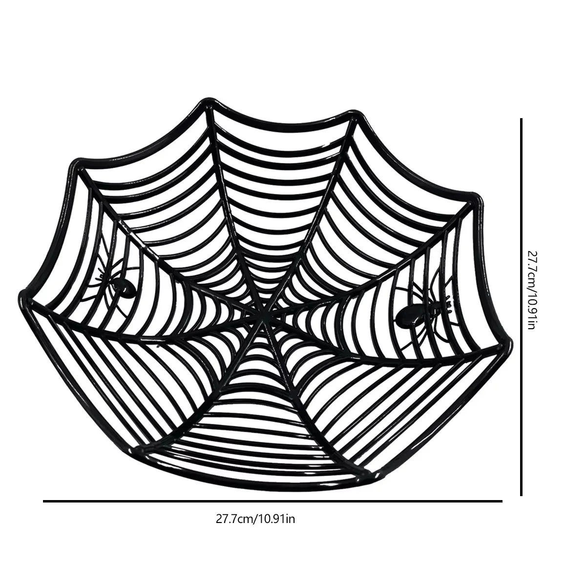 Corbeille à Bonbons Flexible Toile d'Araignée Halloween