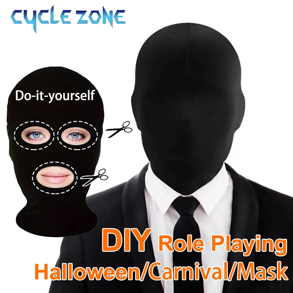 Masque Intégral Noir à Découper DIY