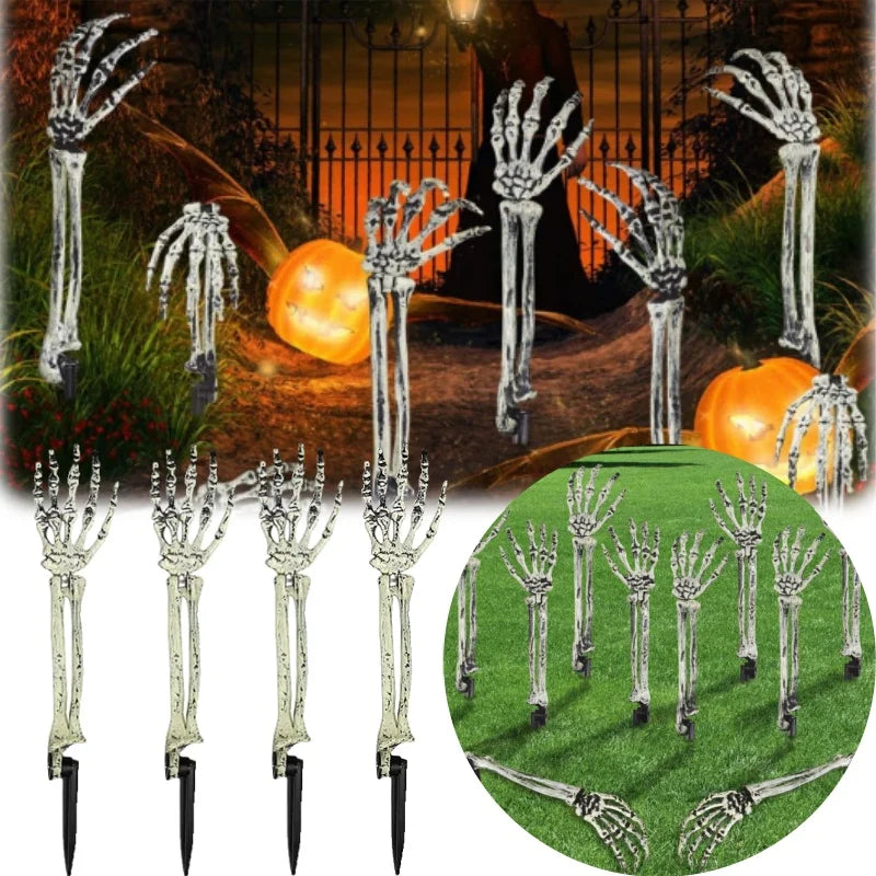 Bras Squelette de Jardin Halloween Effet Os Vieilli