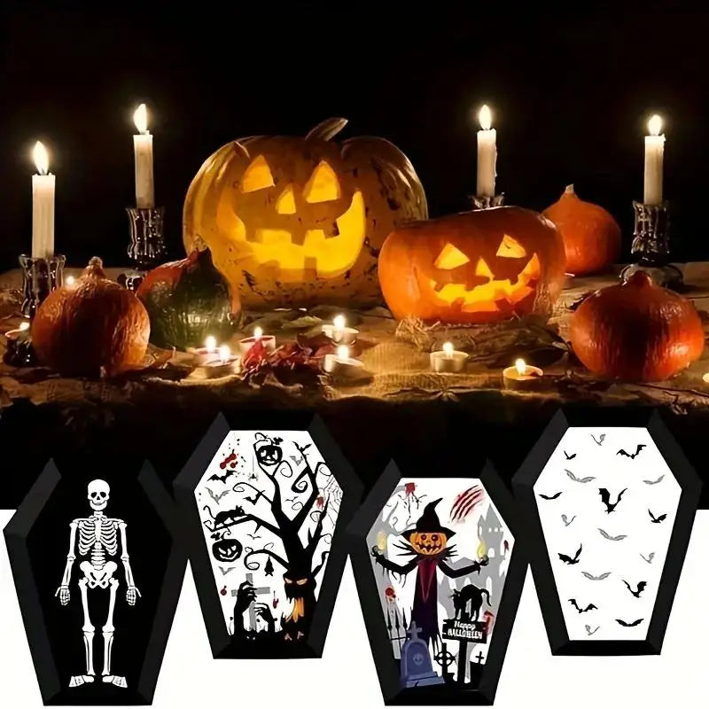 Boîtes à Snacks Cercueil d'Halloween Toile d'Araignée