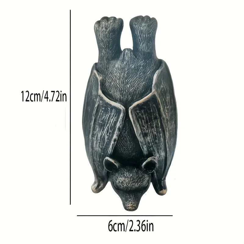Figurine Chauve-Souris Suspendue Gothique en Résine
