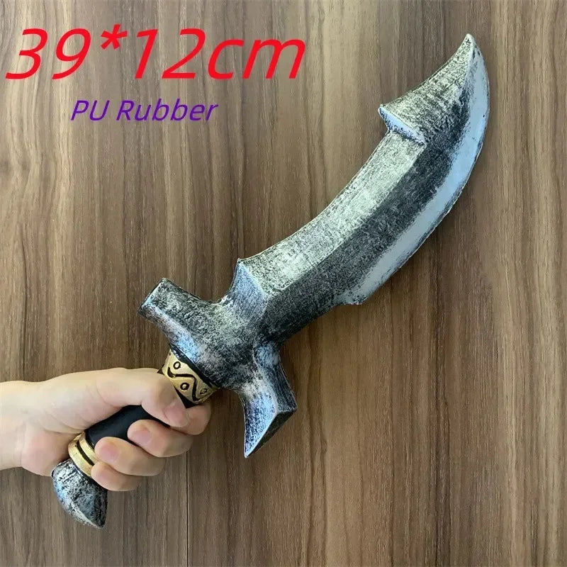 Hache de Costume 57cm en Caoutchouc PU Sanglante