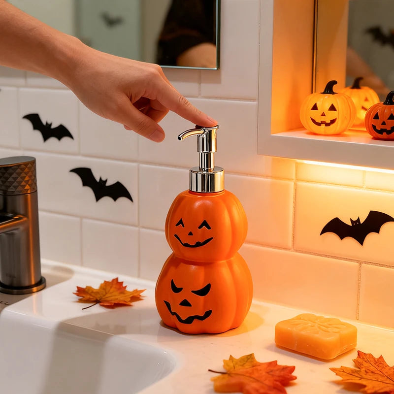 Flacon Pompe Citrouille Double Halloween