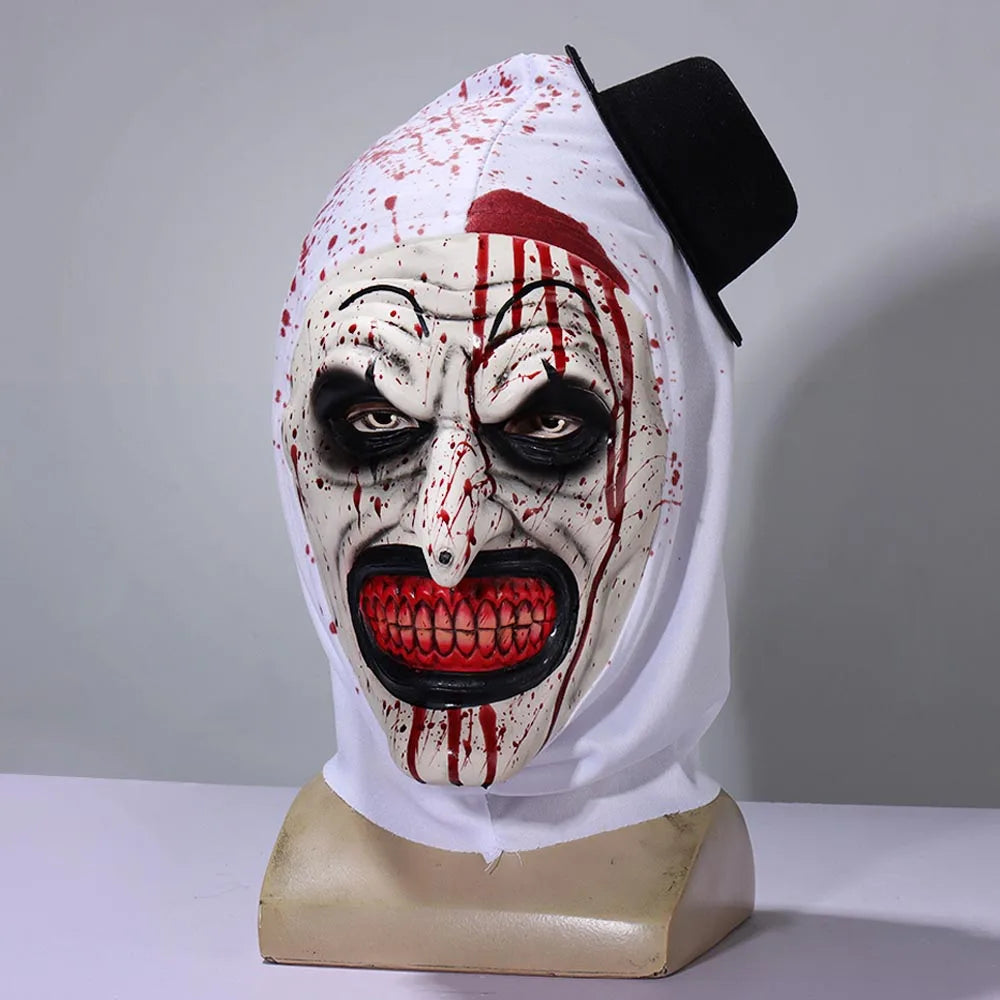 Masque de Clown Horreur Sanglant à Chapeau Haut