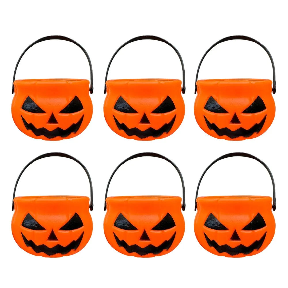 Seaux à Bonbons Halloween en Plastique Assortis