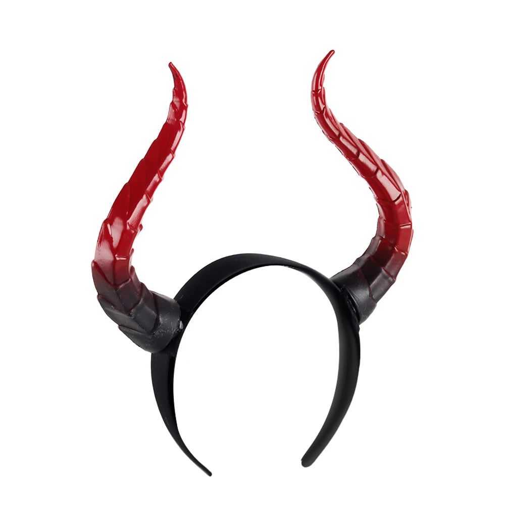 Serre-tête à Cornes de Démon Rouges Dégradées
