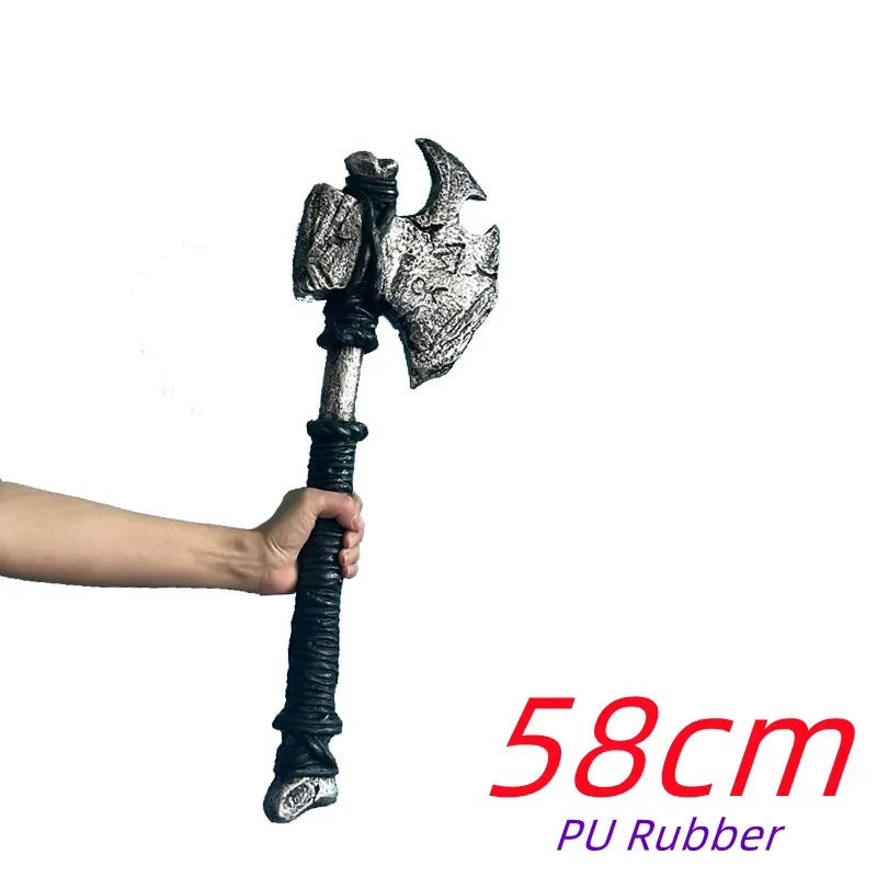 Hache de Costume 57cm en Caoutchouc PU Sanglante